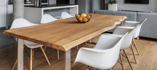 Table extensible en bois